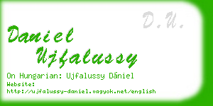 daniel ujfalussy business card